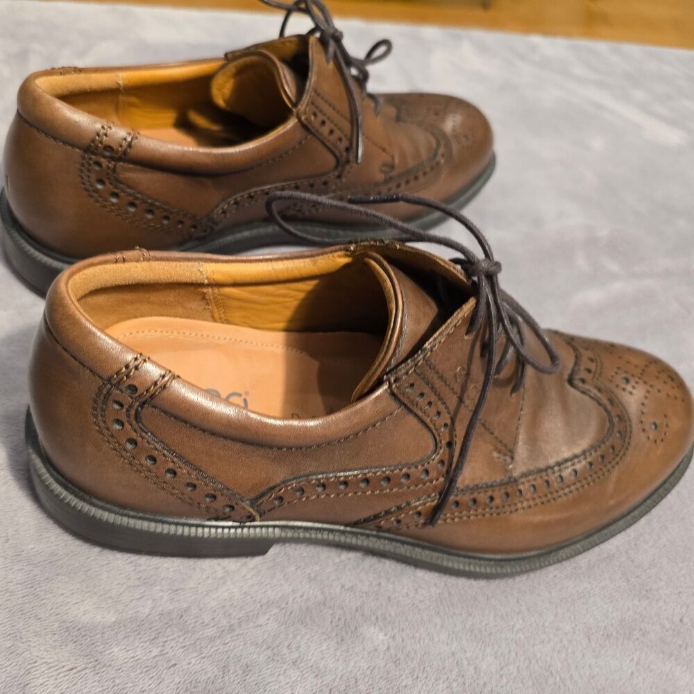 ecco authentic Oxford laced brown shoes Like new Size 42 - Picture 5 of 7